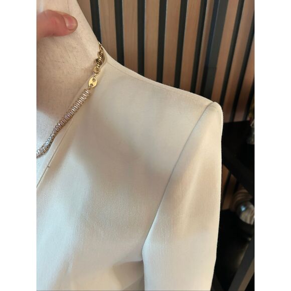 Zara Draped Blazer Mini Dress Wrap White SIZE XS BLOGGERS FAVORITE - Picture 5 of 8